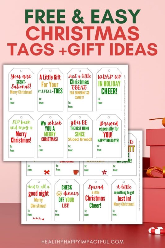 christmas gift tags and ideas