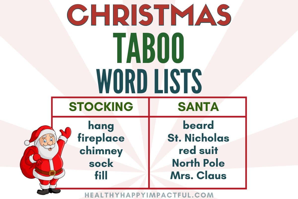 list of Christmas taboo words; forbidden