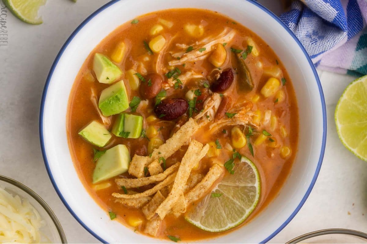 easy chicken taco crockpot soups recipe