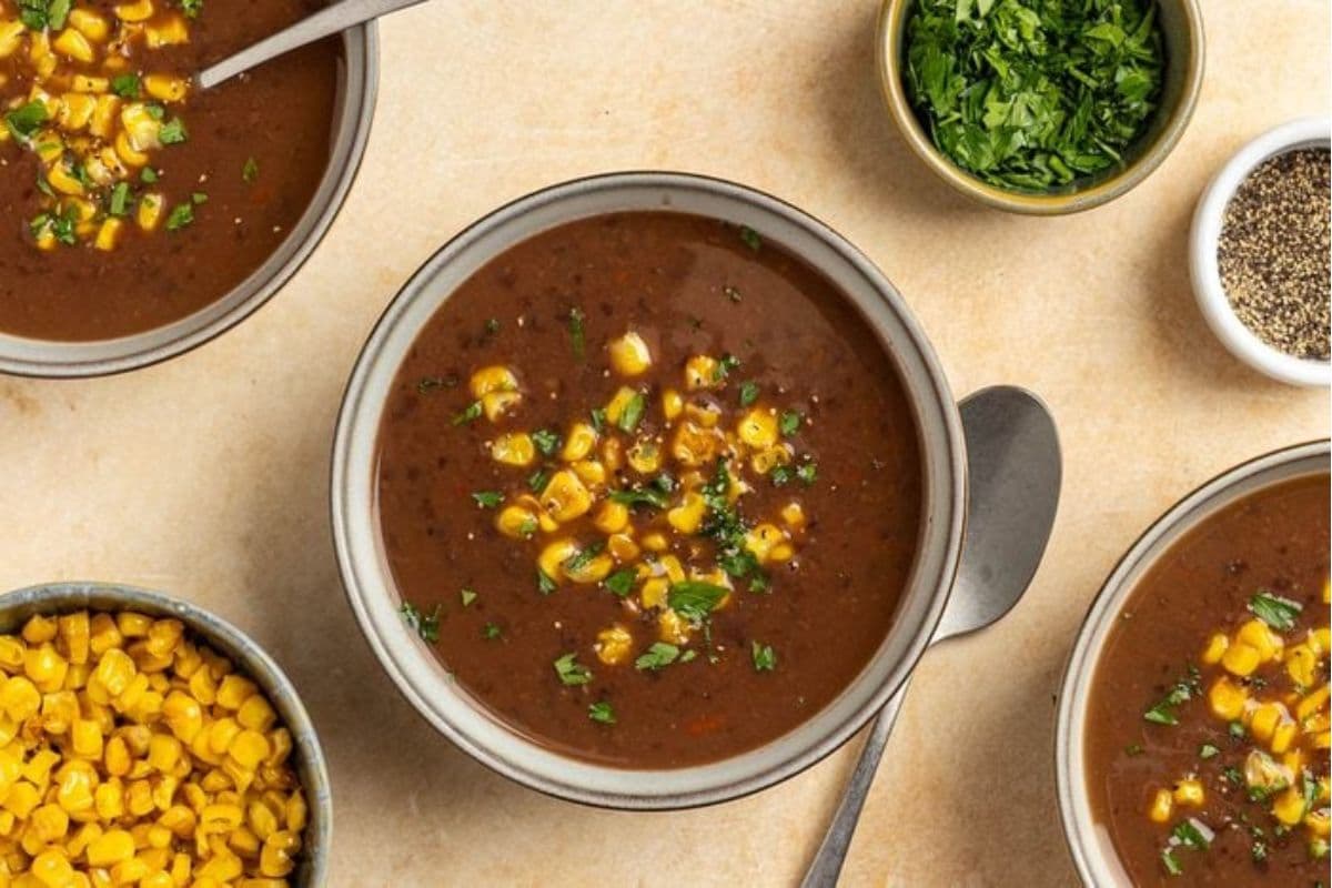 black bean slow cooker soup