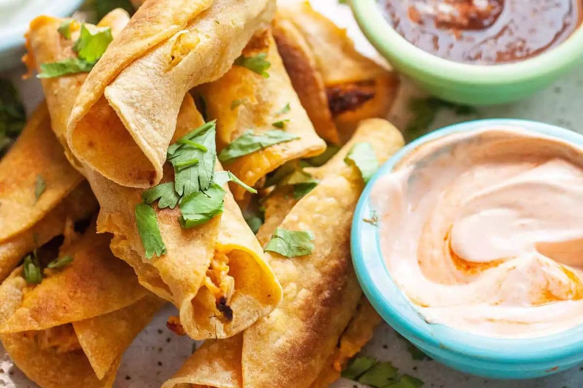 Baked Chicken Taquitos