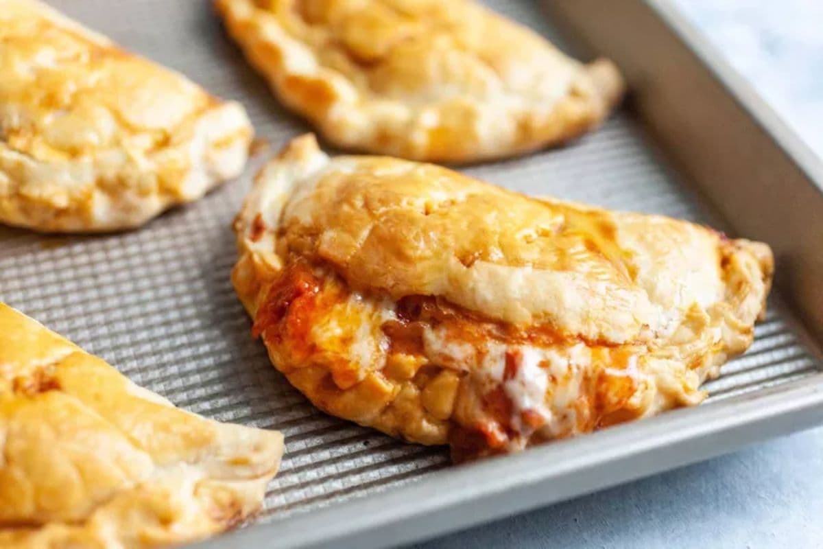 pepperoni pizza pockets; New year's eve appetizers and finger foods for kids