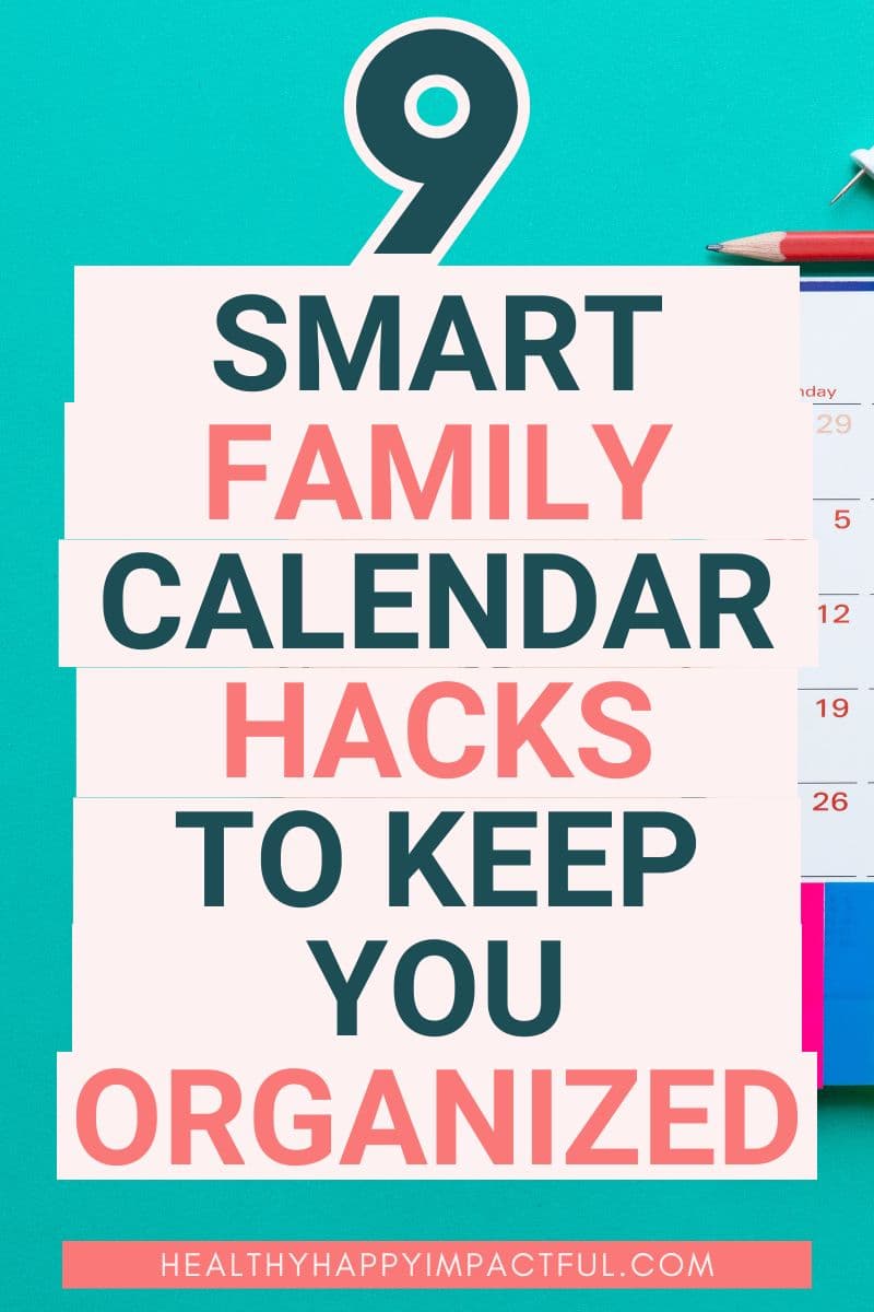 smart family calendar tips and tricks, things to do to stay organized