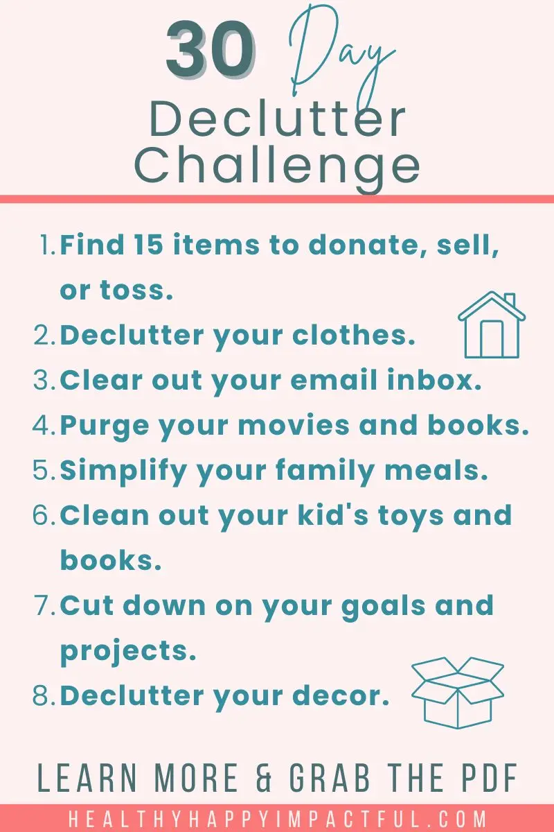 30 day declutter challenge details