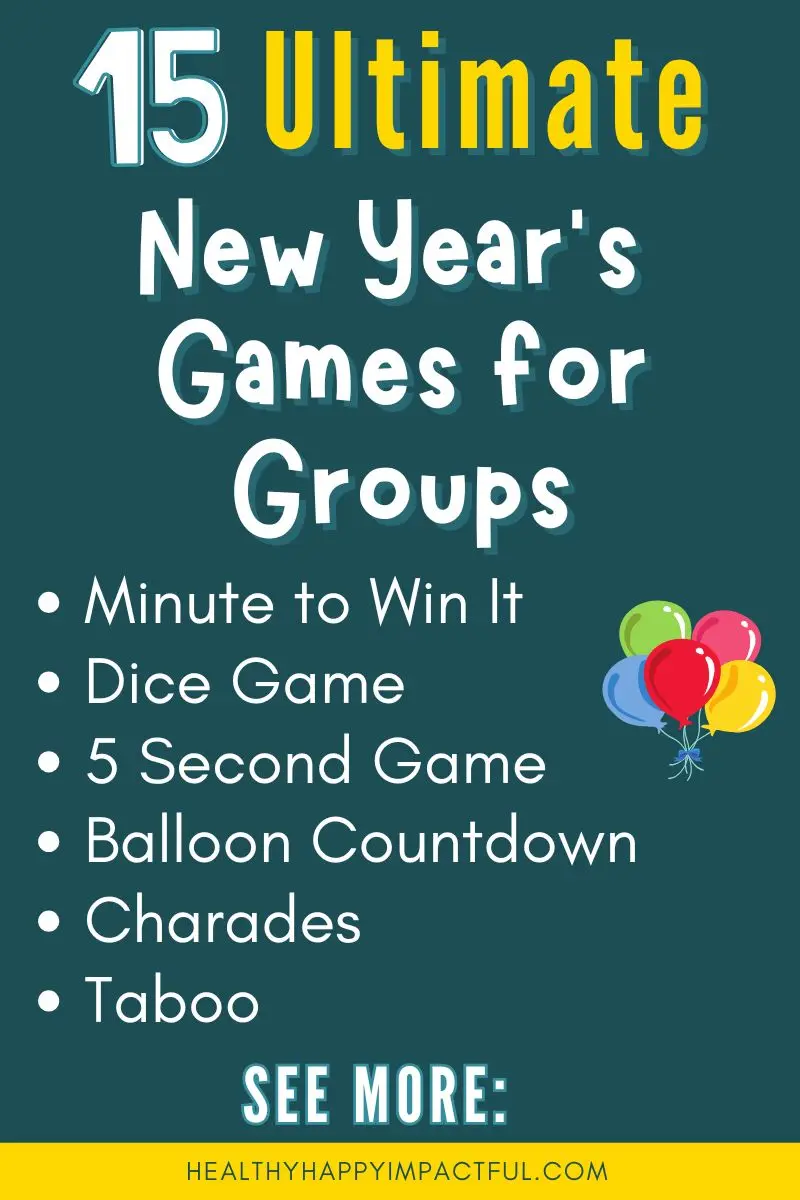 ultimate New Years Games for groups, New Years Eve party