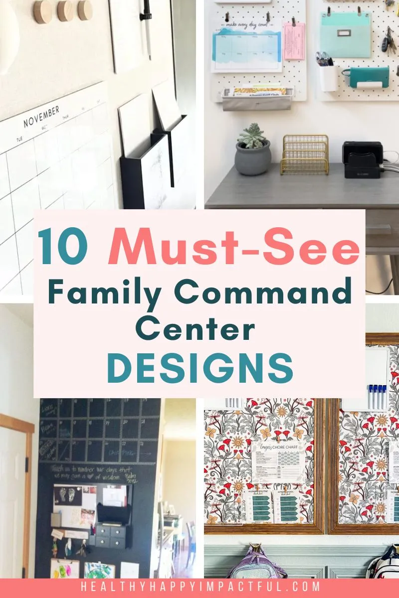 10 genius family command center ideas; kitchen; entryway; hallway