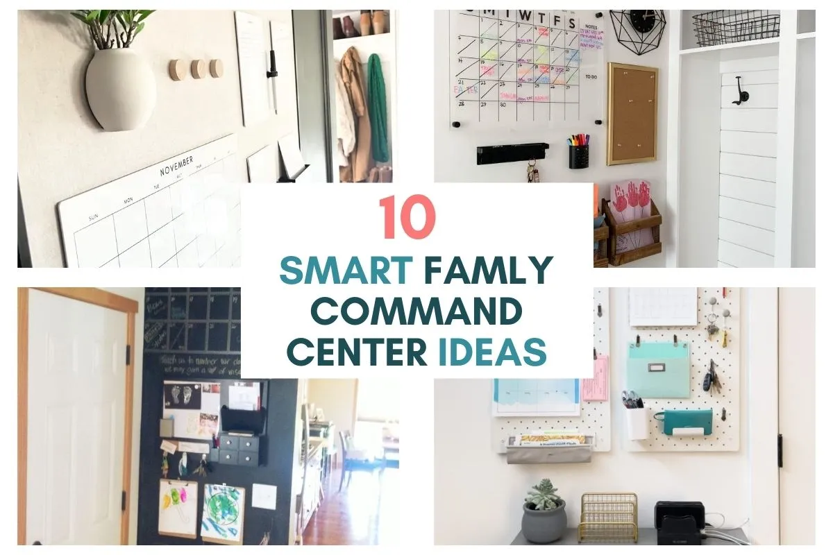 family command center ideas for small and modern spaces