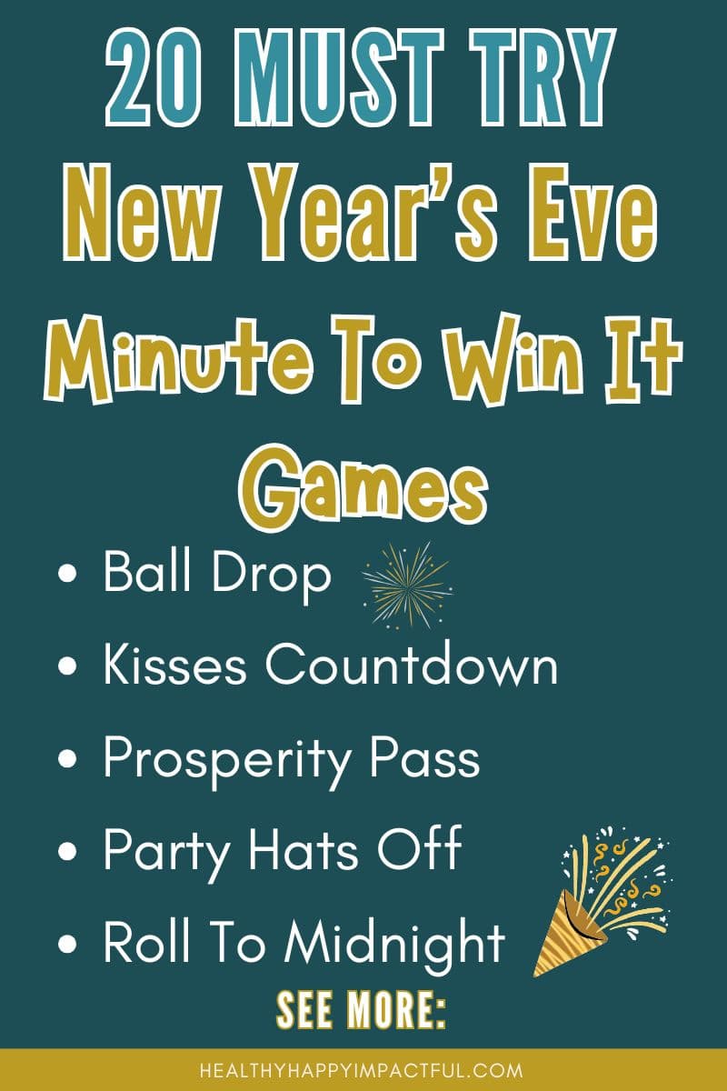 new years eve minute to win it games to play at a party or at home