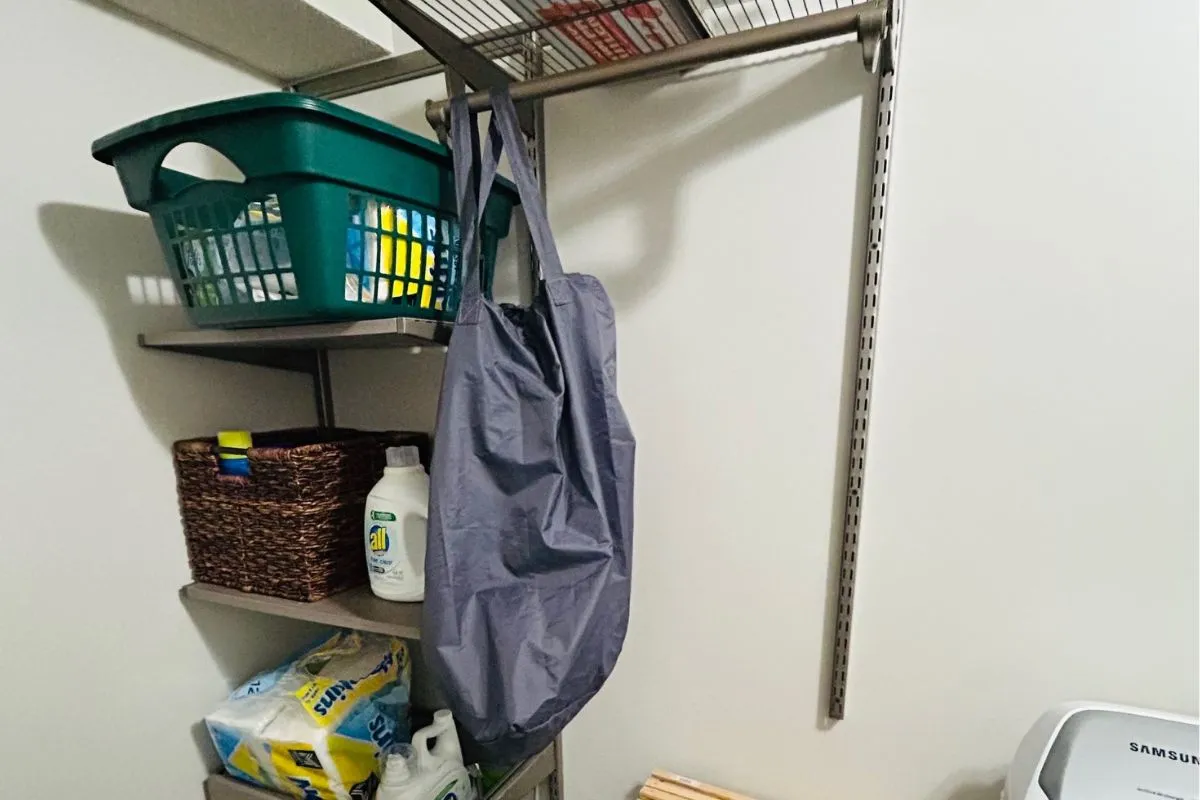 maximize vertical space in laundry room