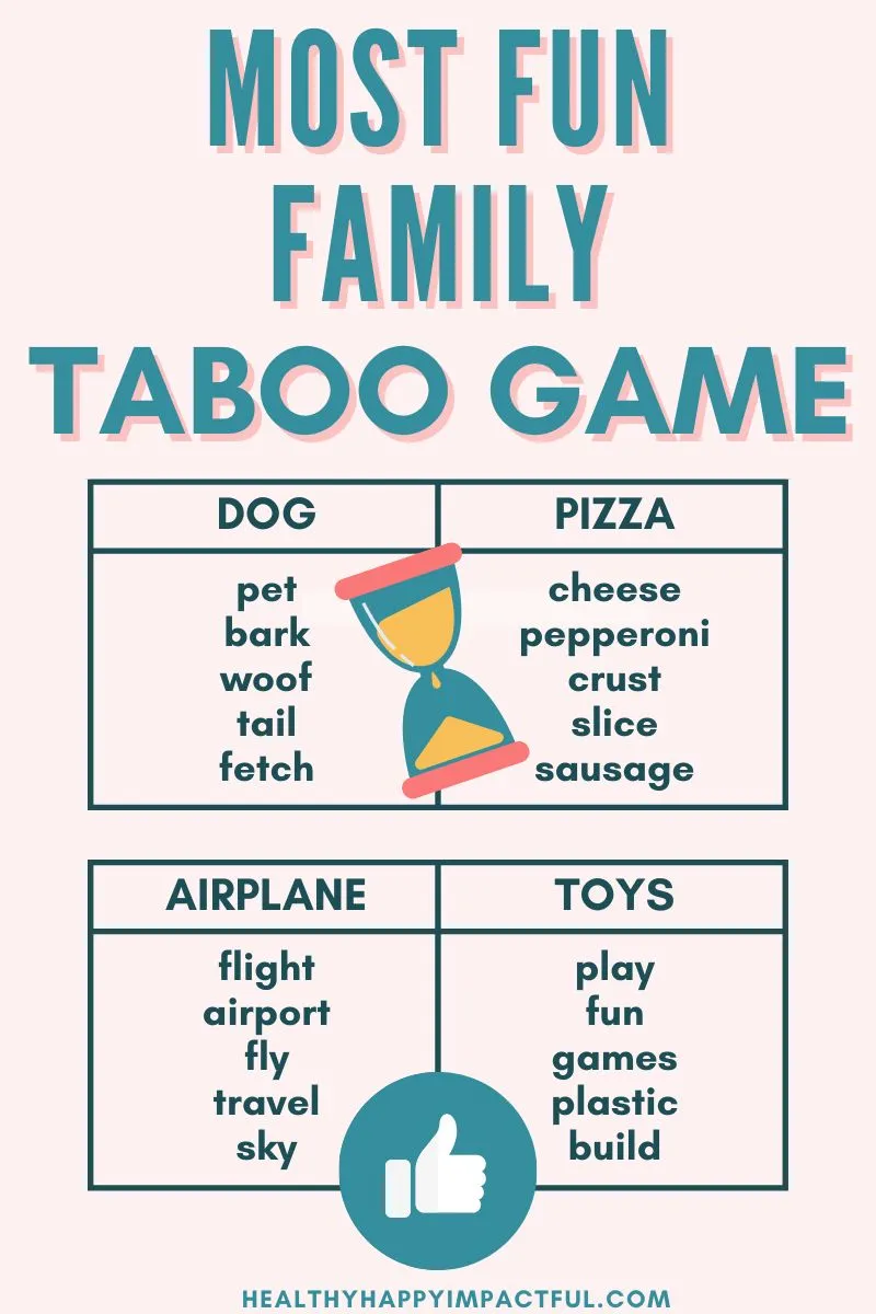 family taboo game questions; easy; difficult; kids