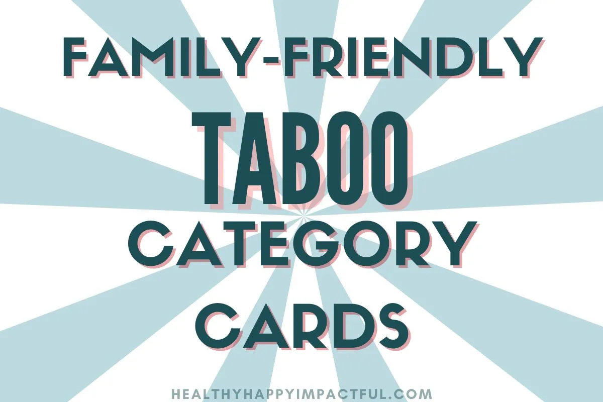 taboo categories