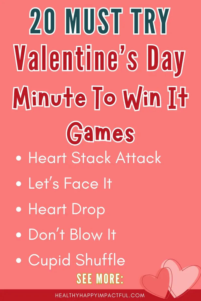 Valentines day minute to win it games with candy hearts and more pin