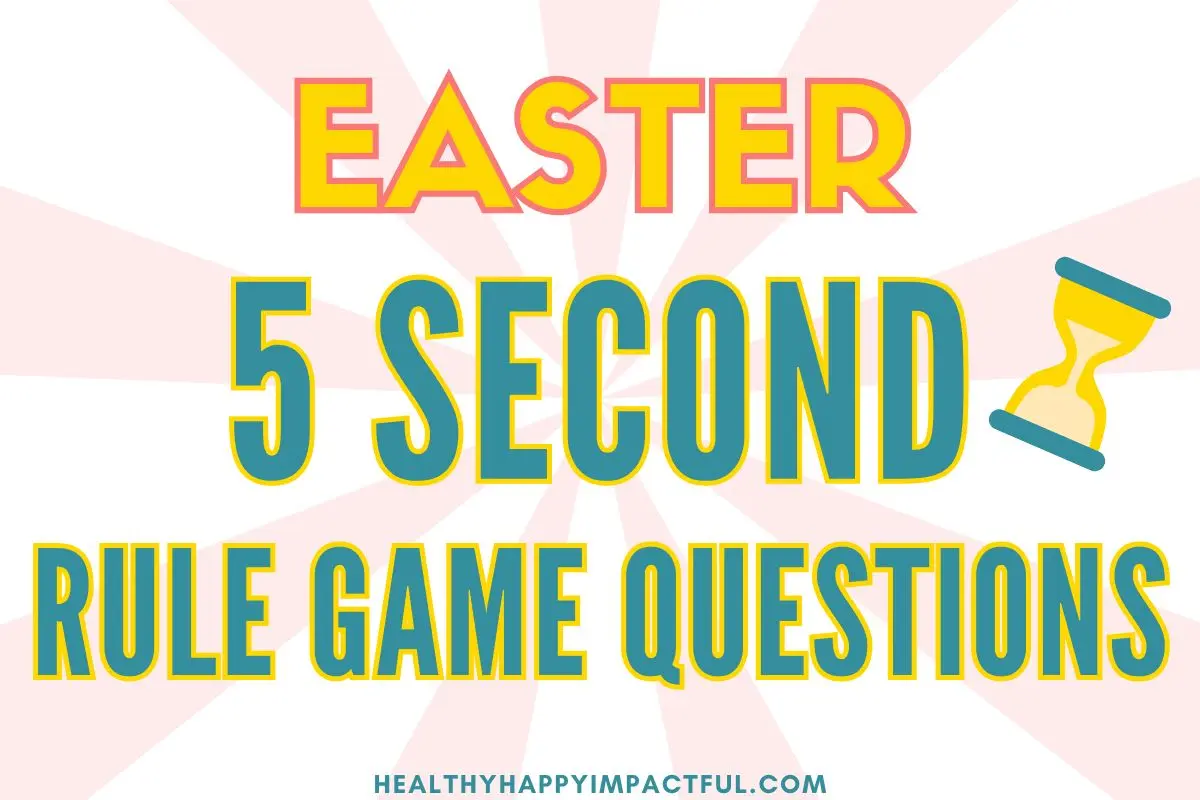 Easter 5 second game edition for kids and adults