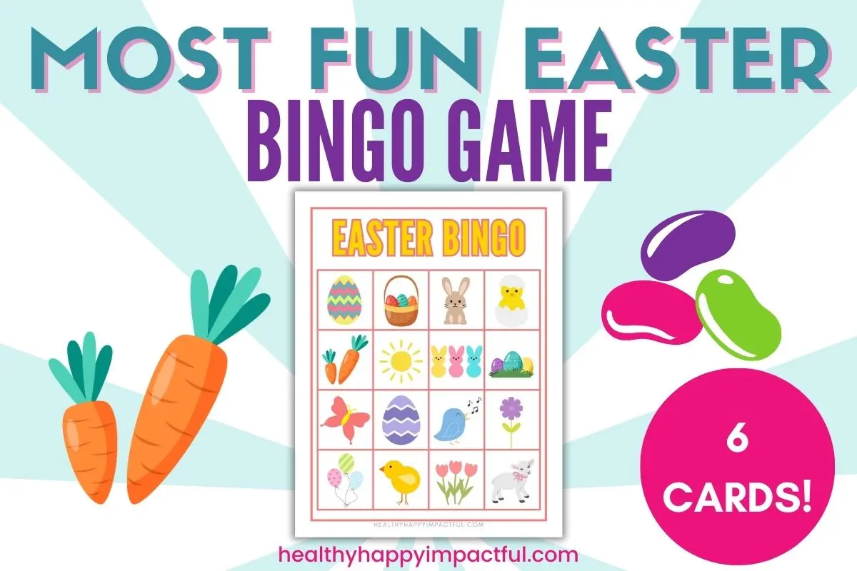 Free printable Easter bingo boards, cards game, featured image