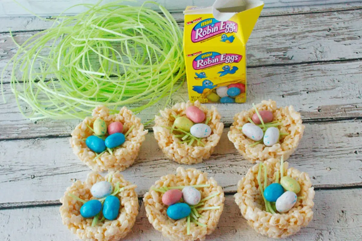 rice krispie Easter treats kids can make