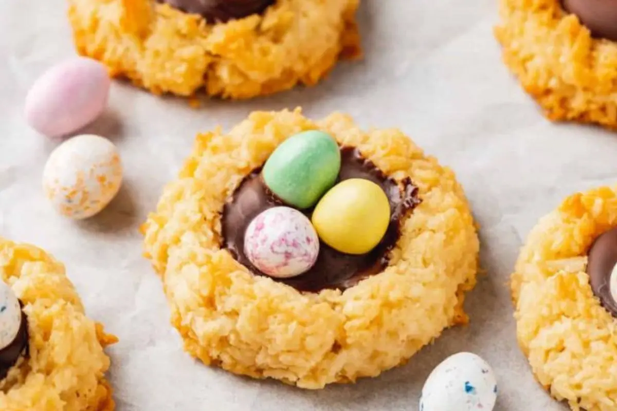 Birds nest cookies