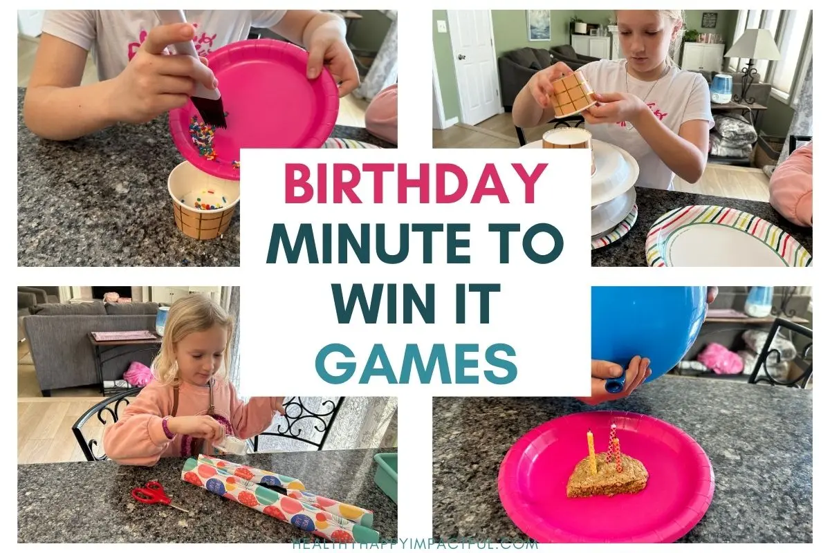 birthday minute to win it games for kids