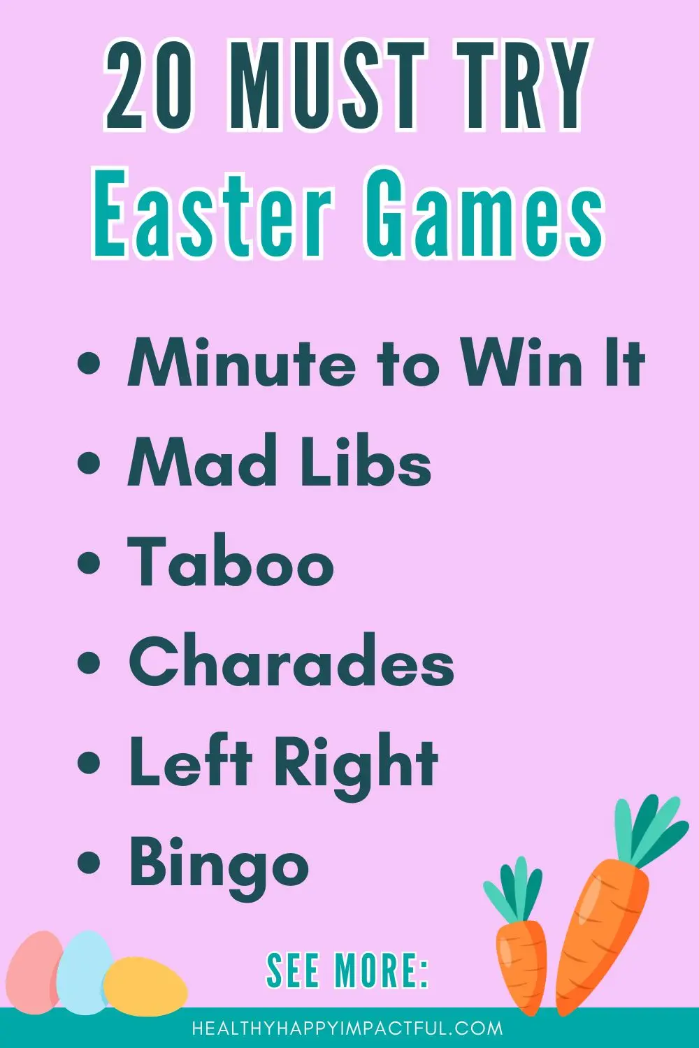 must-try Easter party or family games: mad libs, charades, bingo, memory, and more