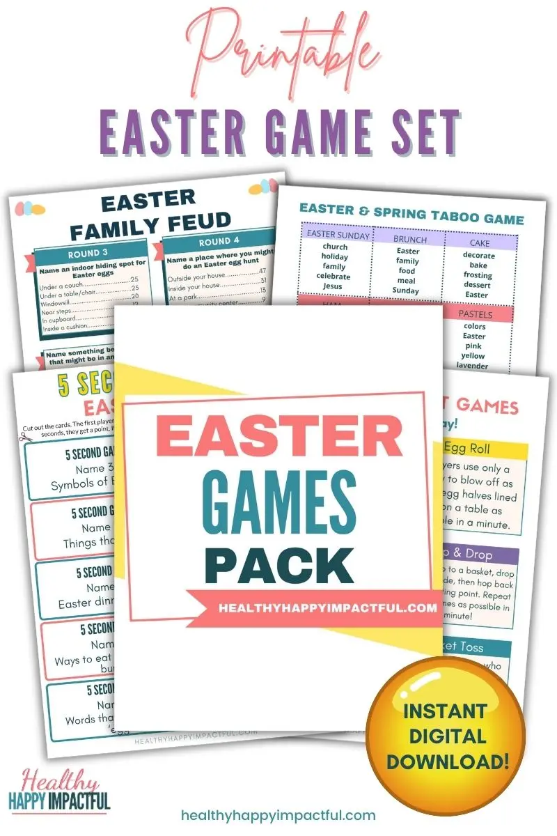 Easter Game Pack Printable pdf set