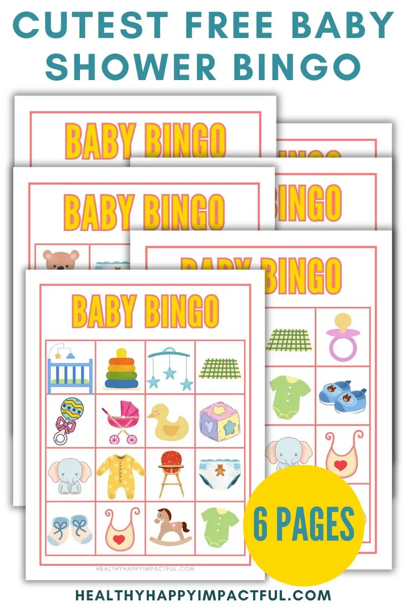 cutest free baby shower bingo game cards, pdf printables to play