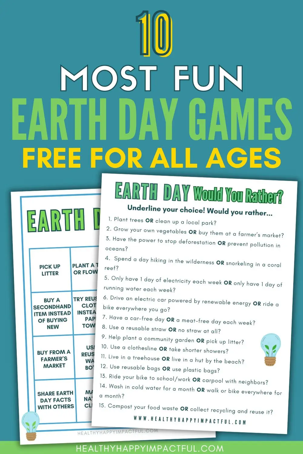 best games for earth day for elementary students, preschoolers, kindergarten, middle school, high school