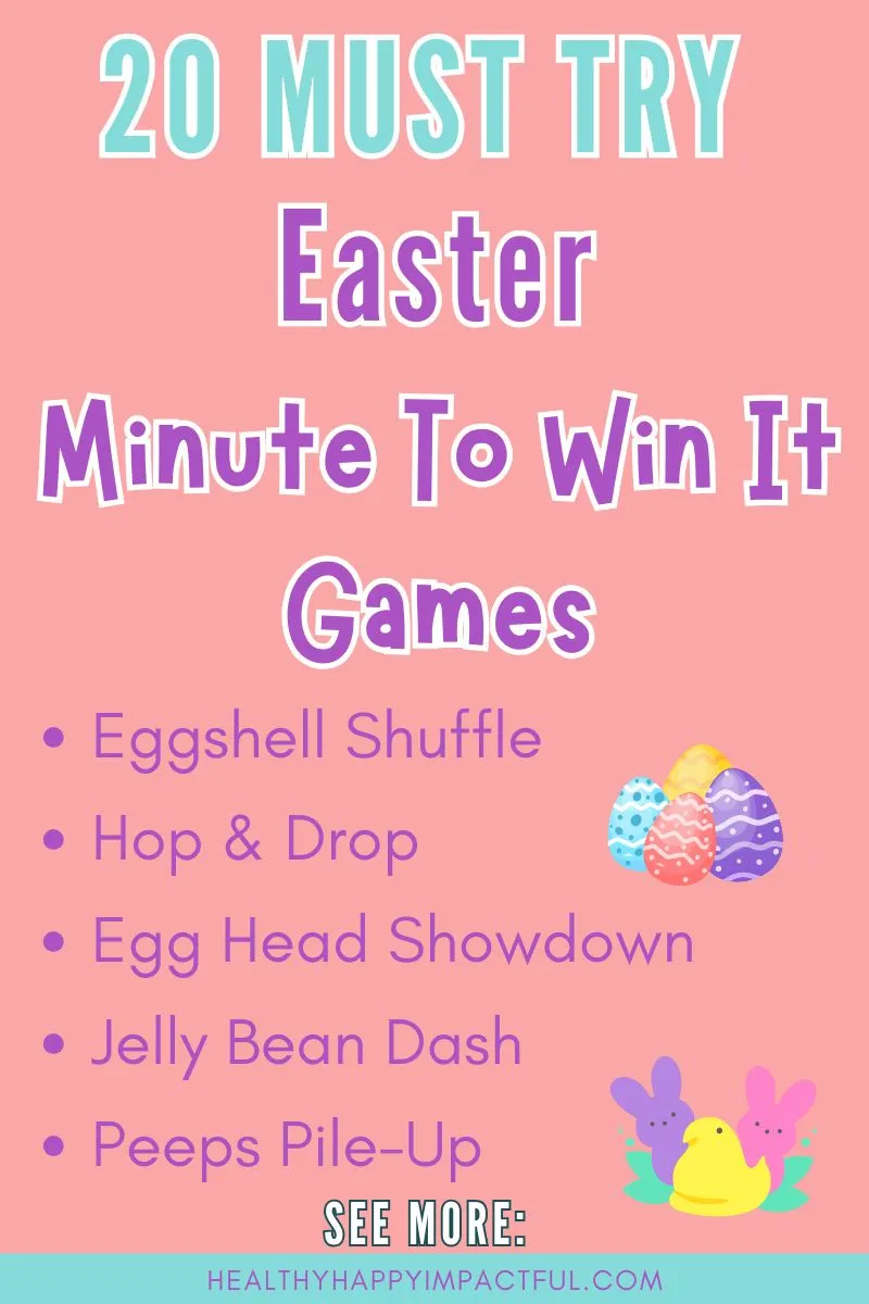 best Easter minute to win it games for teams; teens; and groups