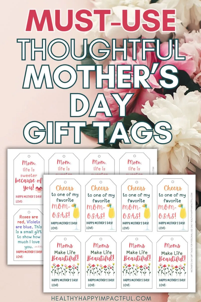 mother's day gift tags for printable gifts and ideas