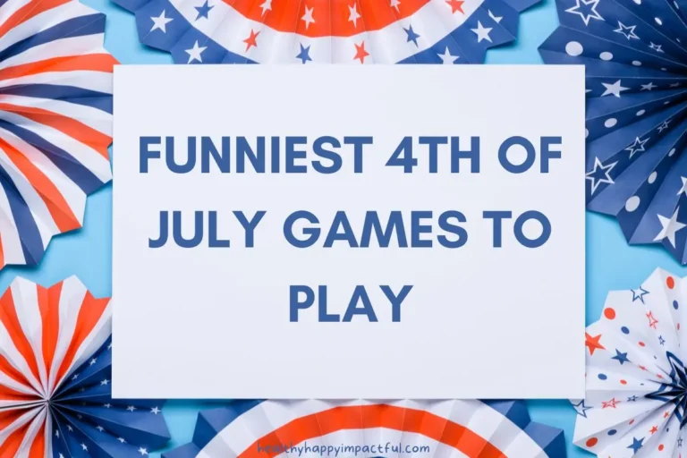 Funny 4th of July games for groups, family, kids, adults