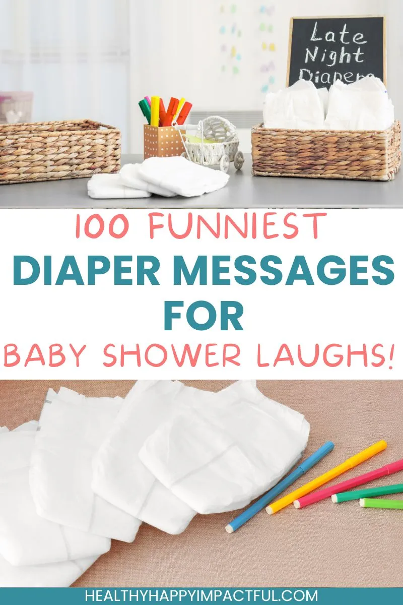 funny diaper messages for baby shower game