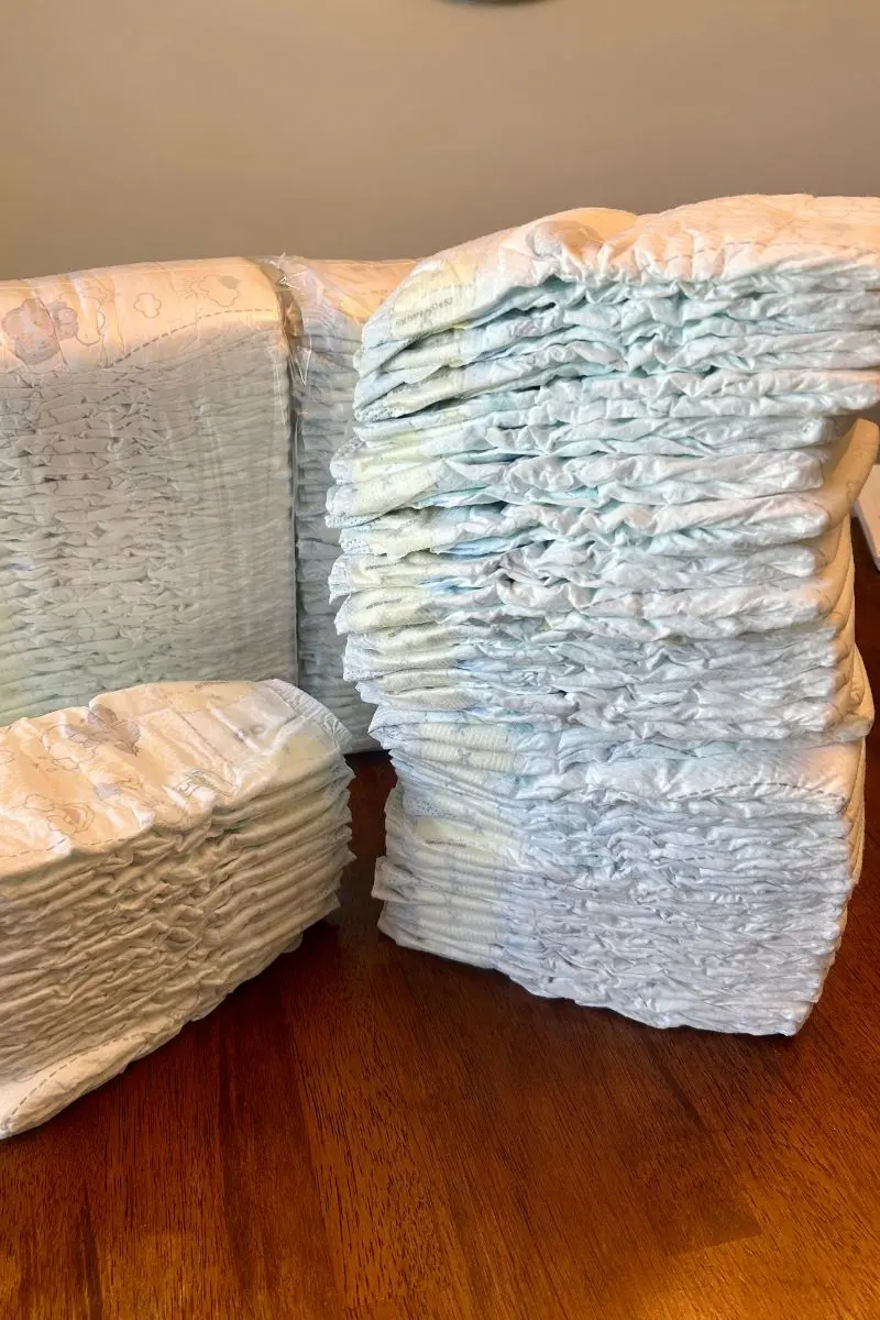 stack of diapers