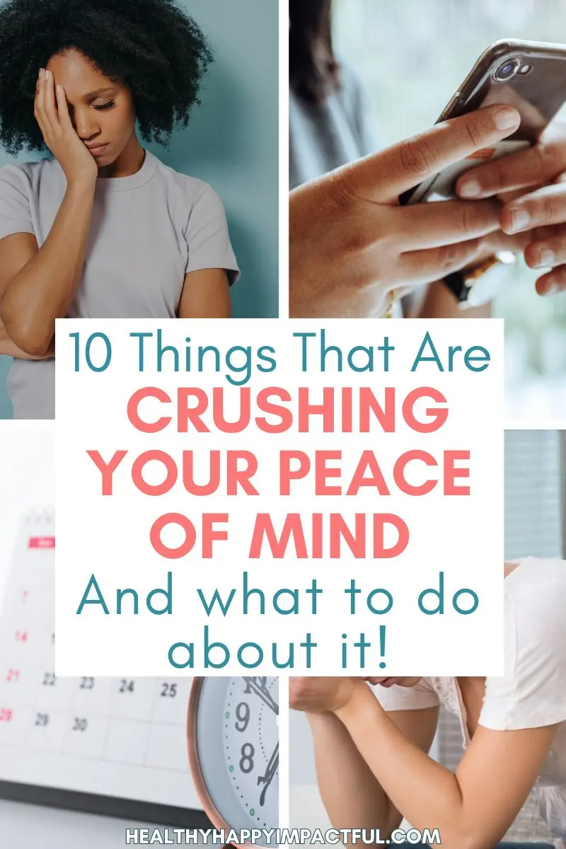things to stop doing for more peace of mind at home