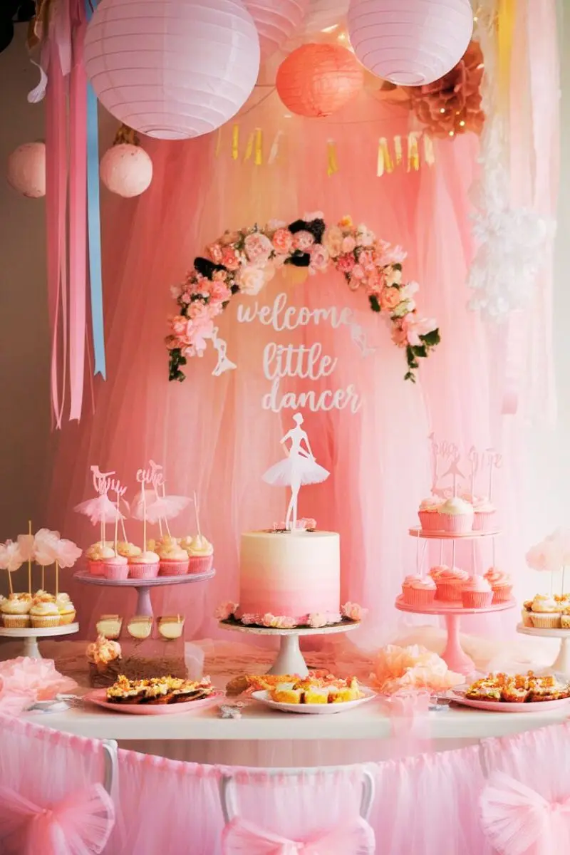 tiny ballerina, girl sprinkle ideas
