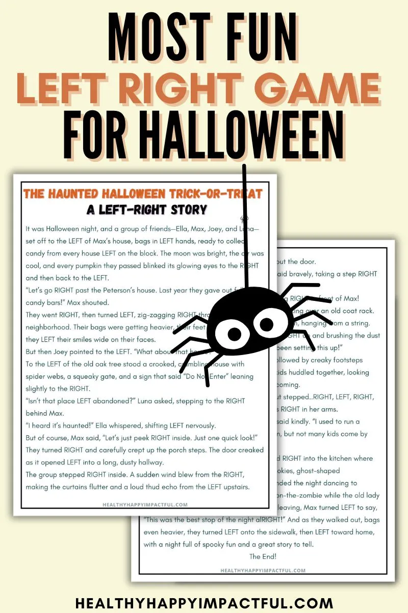left right game Halloween result Halloween left right story game for kids