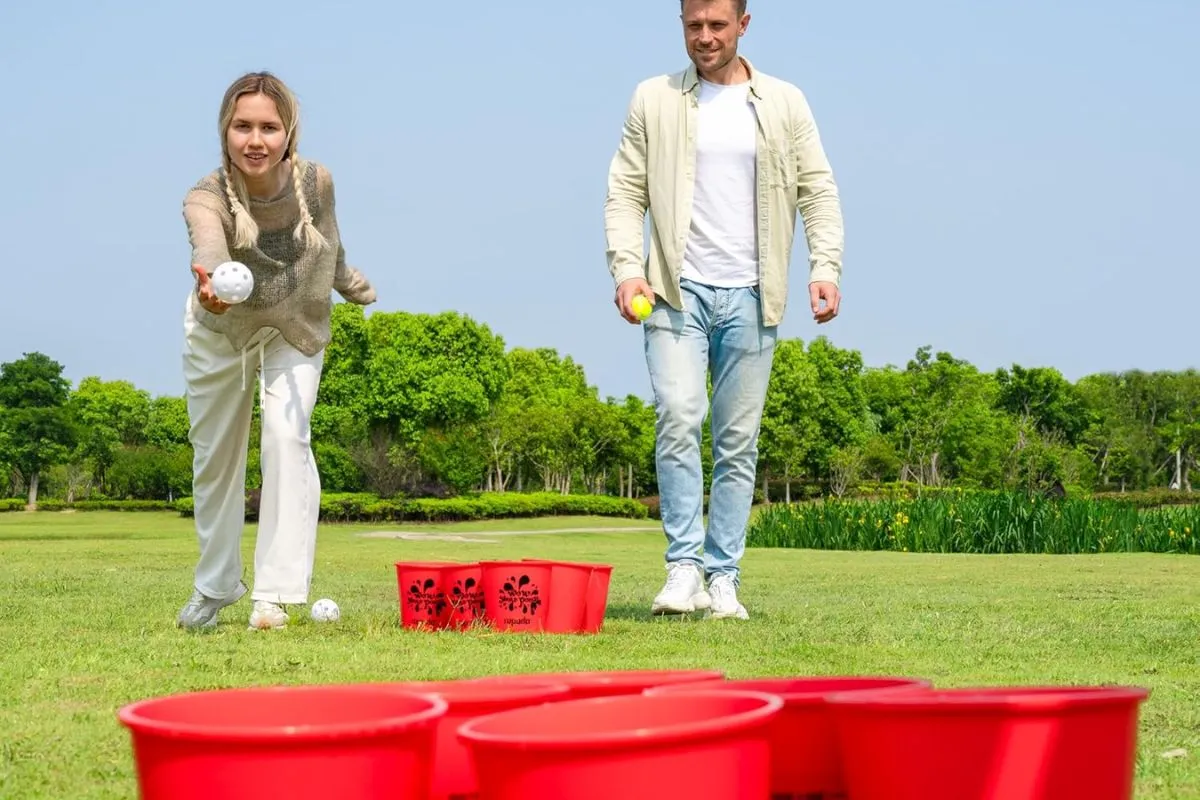giant yard pong; outdoor fun games for adults; best; summer; drinking; to play