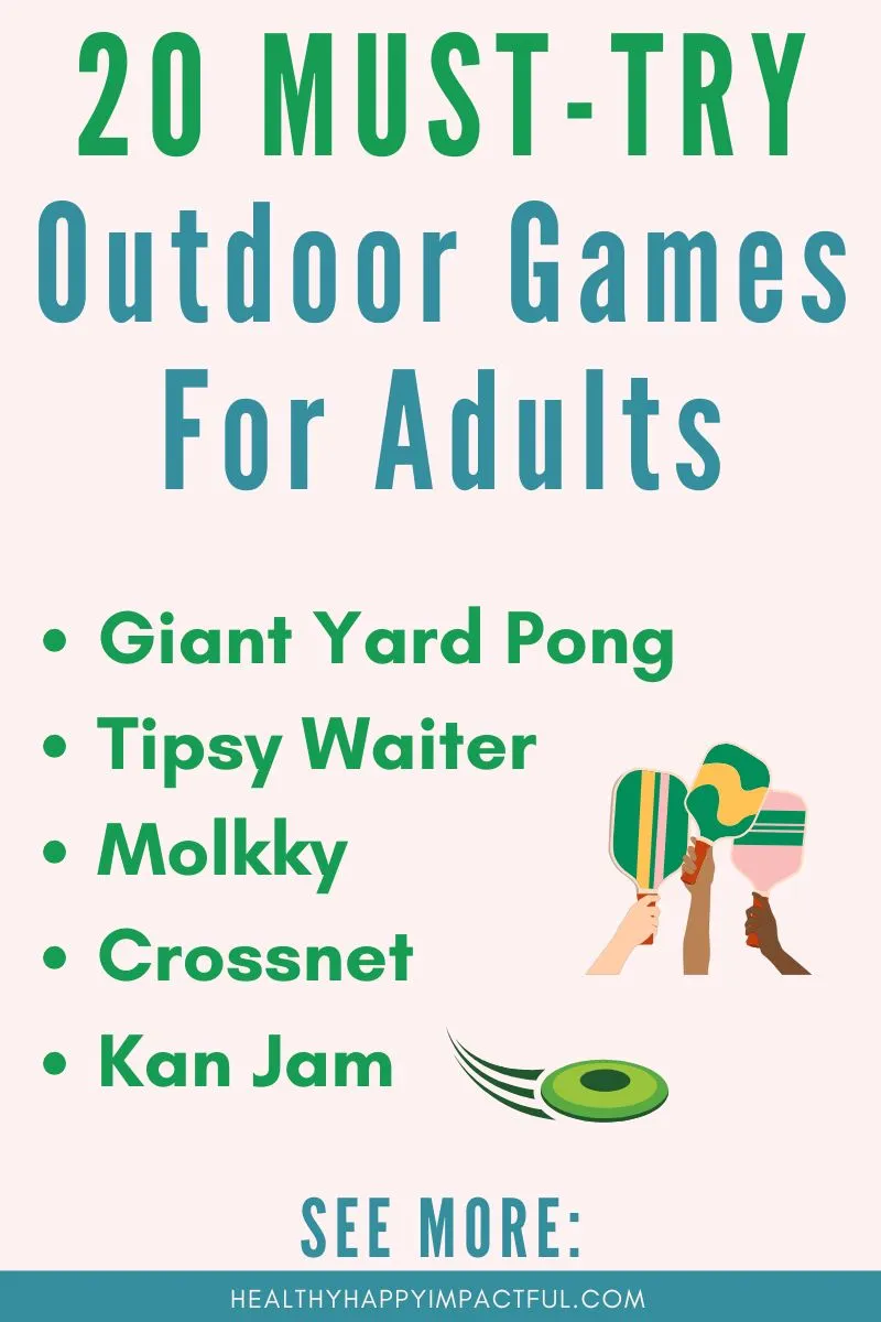 outdoor summer party games for adults; camping; pool; lawn; backyard