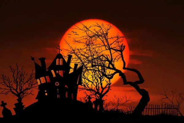 featured image, spooky funny Halloween never have I ever questions, haunted edition