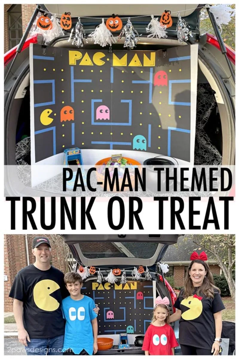 pac man themed trunk or treat