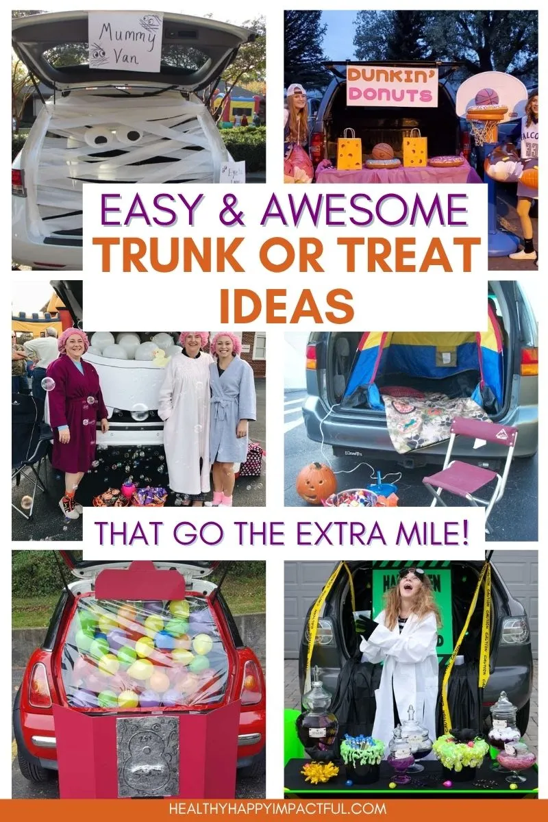 easy and best DIY trunk or treat ideas for school and church and kids