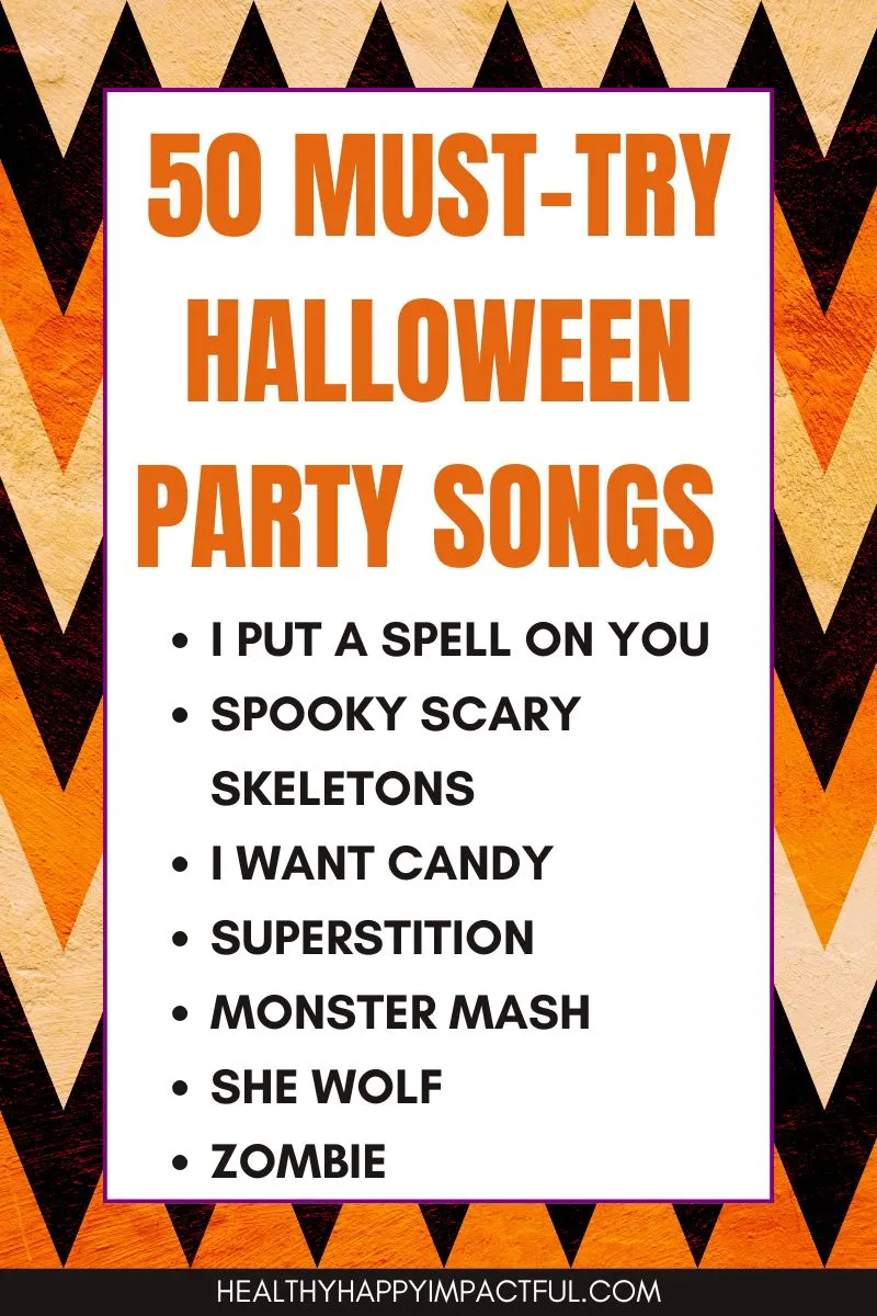 Halloween party songs