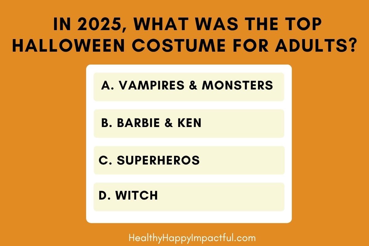 Halloween monster trivia; multiple choice