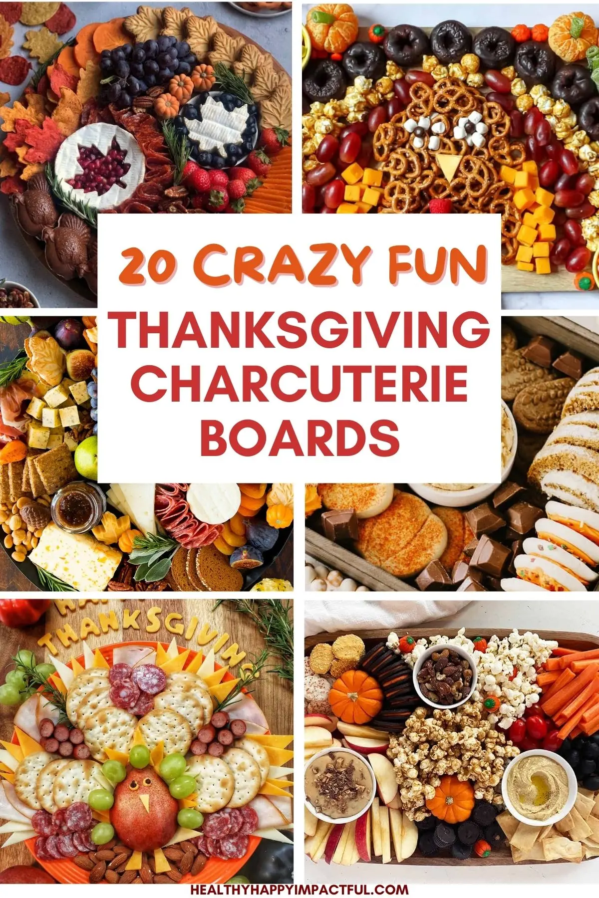 Friendsgiving food ideas, fall themed charcuterie boards