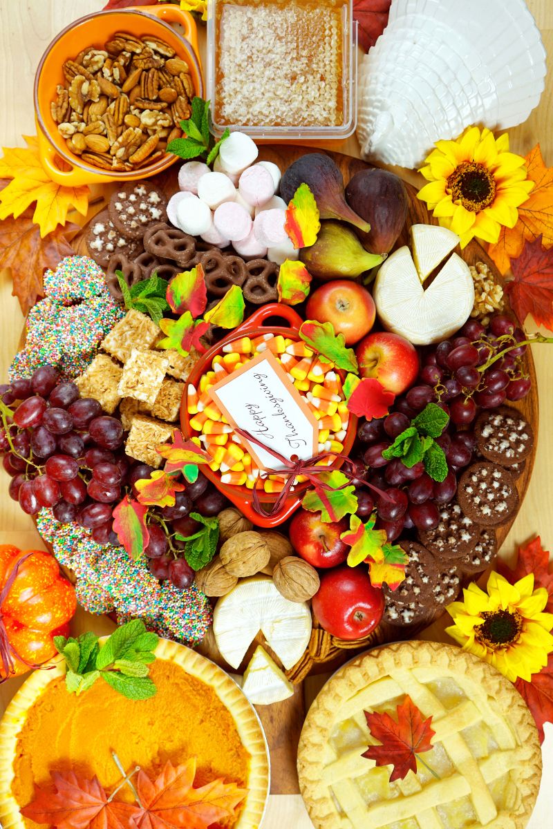 bright Thanksgiving charcuterie boards