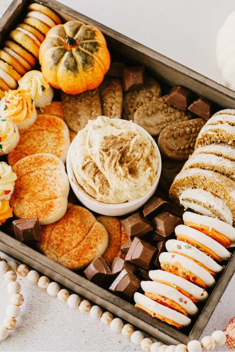 fall themed dessert boards and trays for kids and adults