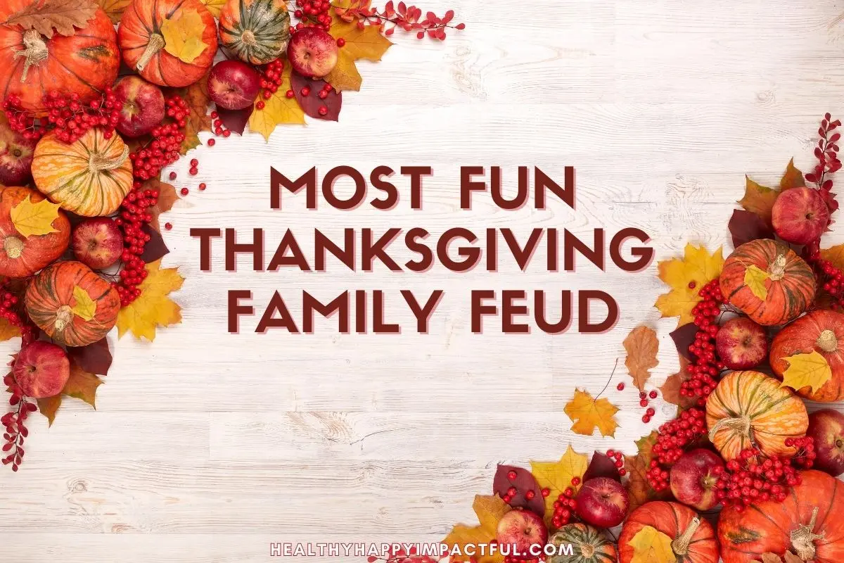 Thanksgiving family feud questions and answers for kids and adults