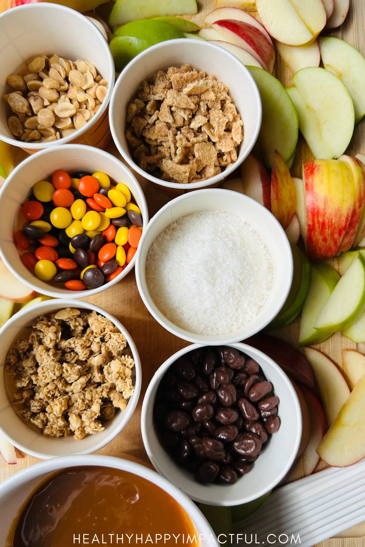 caramel apple bar, fall snacks