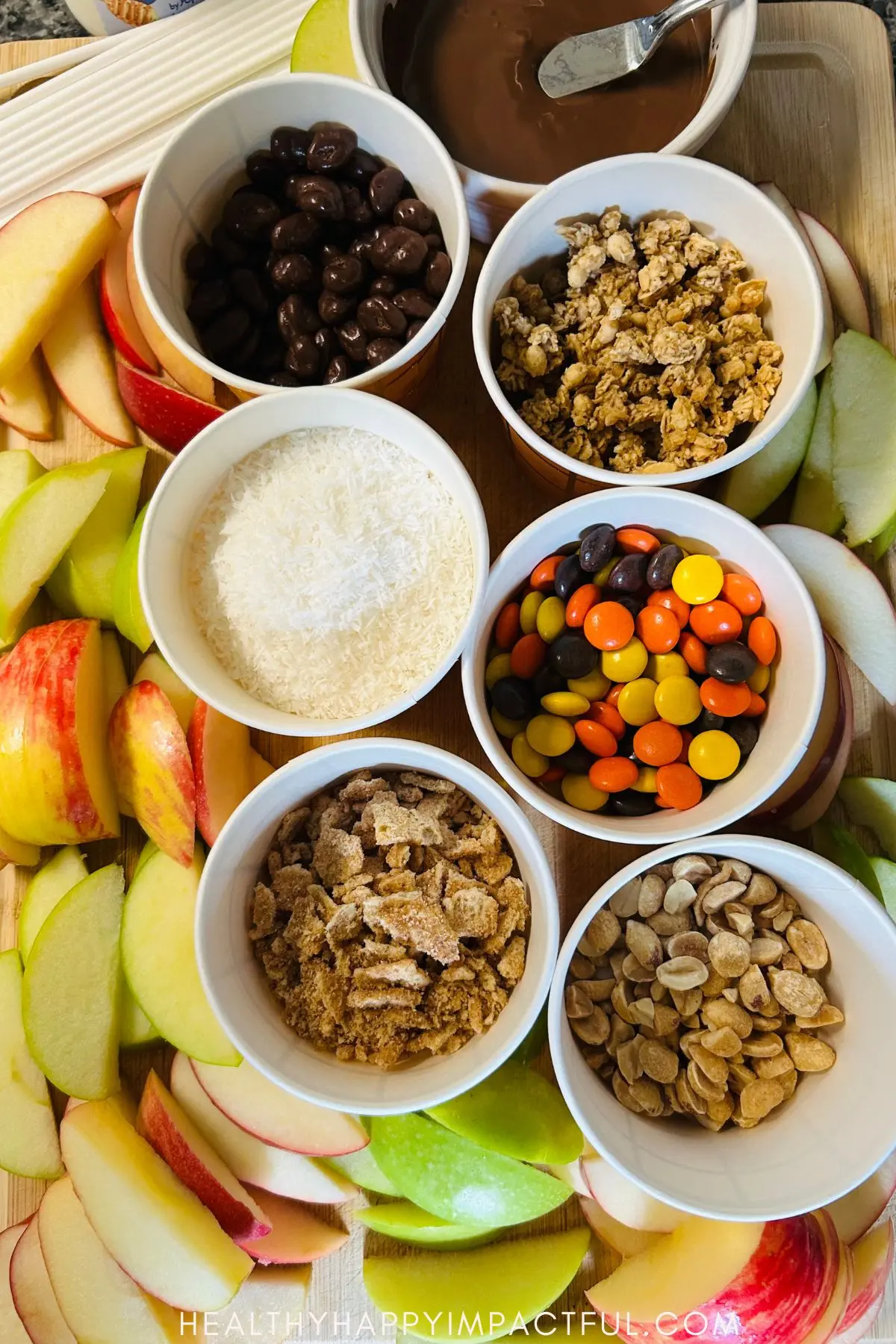 diy caramel apple bar