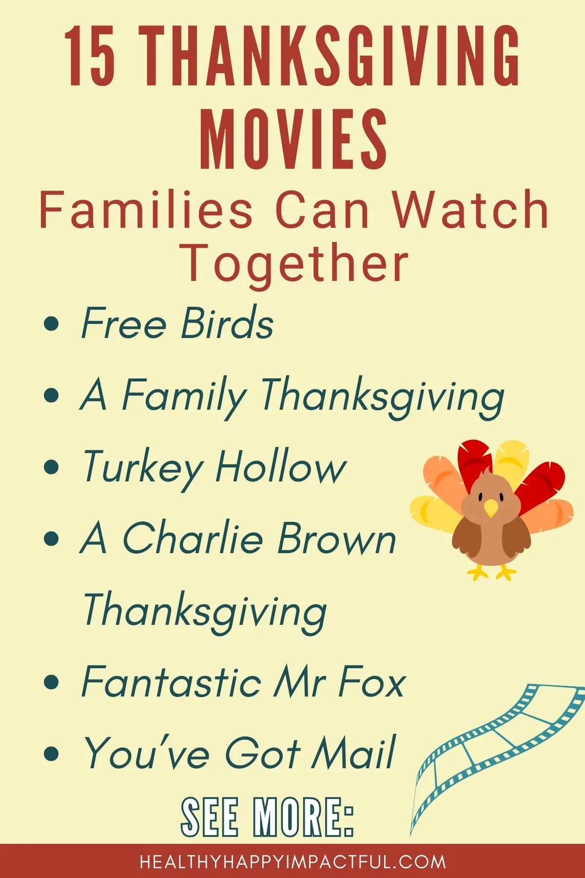 Thanksgiving and fall movies for kids, family, teens, adults