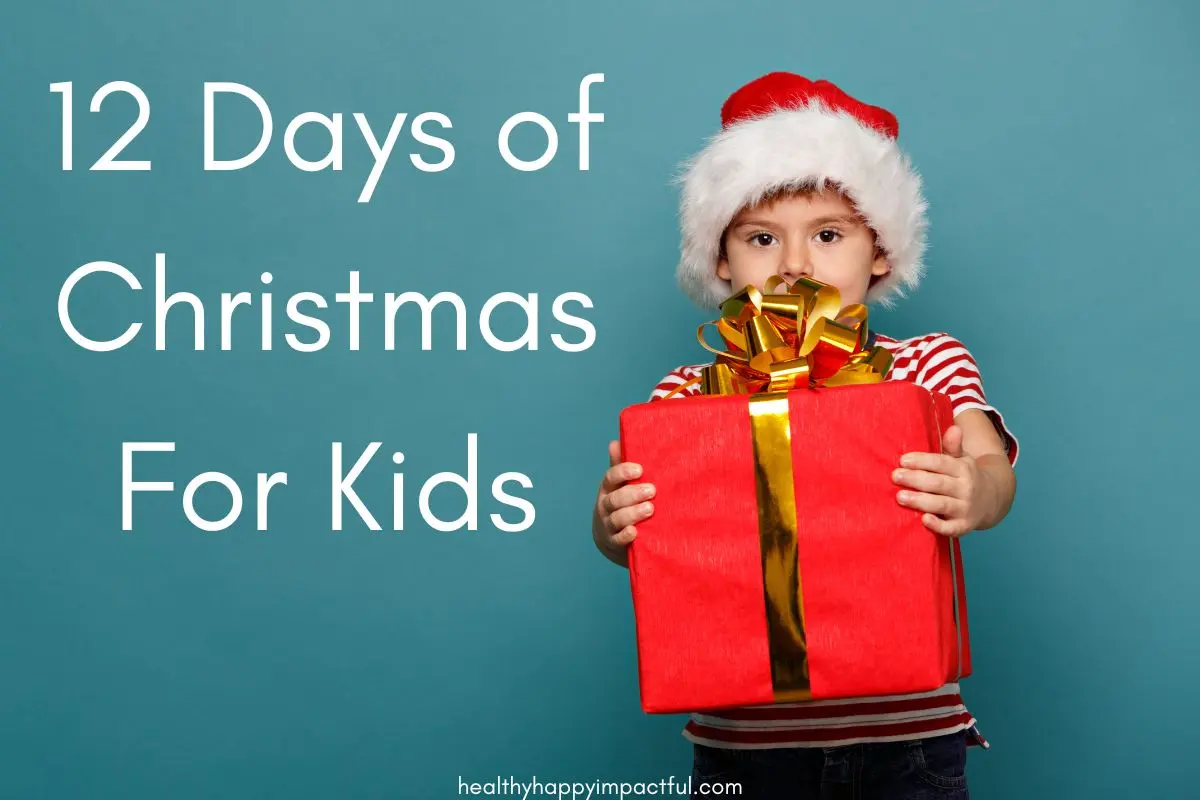 12 days of Christmas gift ideas that go with the song theme for kids and teens