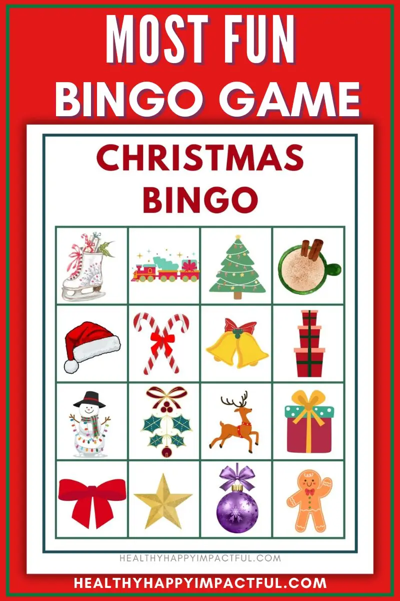 free Christmas bingo game cards
