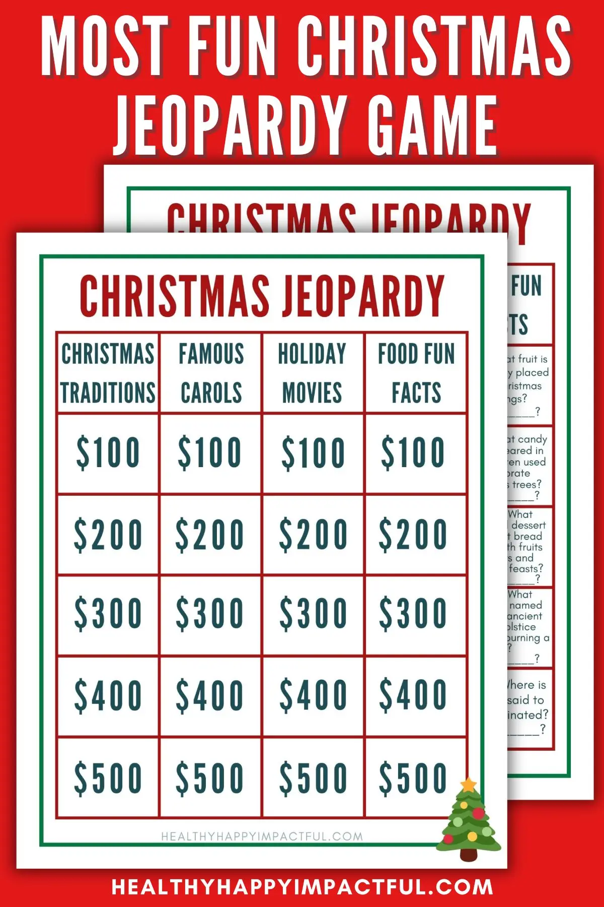 free printable christmas jeopardy game questions, party games